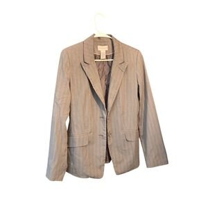 Jaclyn Smith Gray Pinstripe Blazer Size 10 Career Office Business‎